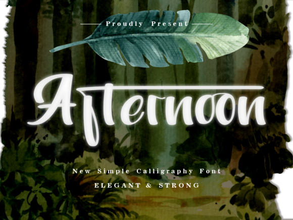 Afternoon: A Modern Script Font for Branding