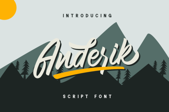 Anderik Review: A Bold Script for Modern Brand Identity
