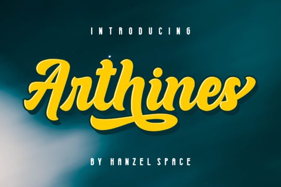 Arthines: A Bold Handwritten Font for Crafters