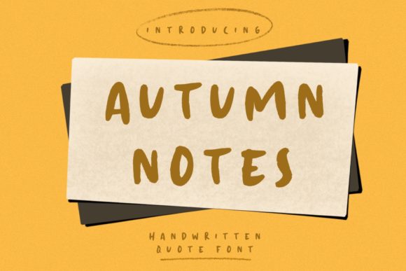 Autumn Love: A Handwritten Font for Editorial Design