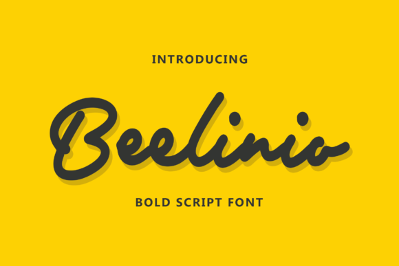 Beelinio: A Bold Script Font for Web Design