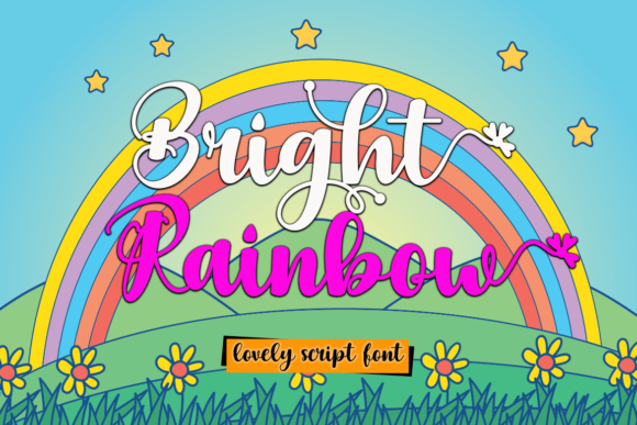 Bright Rainbow: A Cheerful Typeface for Editorial Design