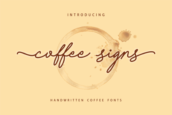 Coffee Signs: A Handwritten Typeface for Editorial Design