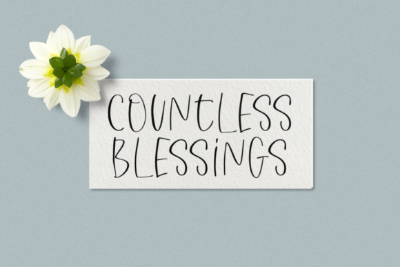 Countless Blessings Font for Small Business Branding