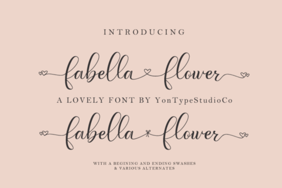 Fabella Flower Font for Professional Branding