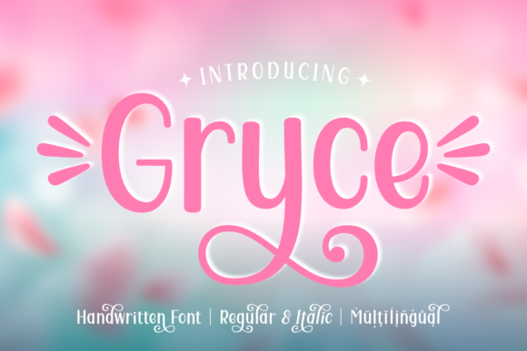 Gryce Font: A Joyful Handwritten Typeface for Crafters