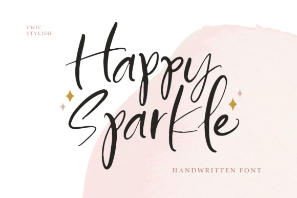 Happy Sparkle: An Elegant Handwritten Font for Branding