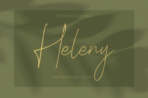 Heleny: A Flowing Handwritten Font for Editorial Design