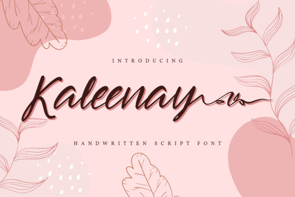 Kaleenay: A Graceful Script Font for Editorial Design