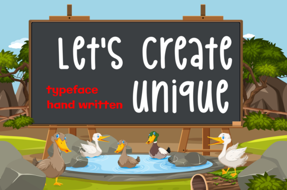 Let s Create Unique: A Script Font for Editorial Design