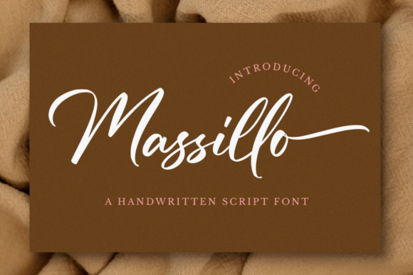 Massillo: A Handwritten Font for Editorial Design