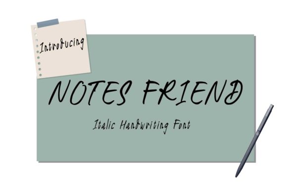 Notes Friend: A Handwritten Font for Editorial Design