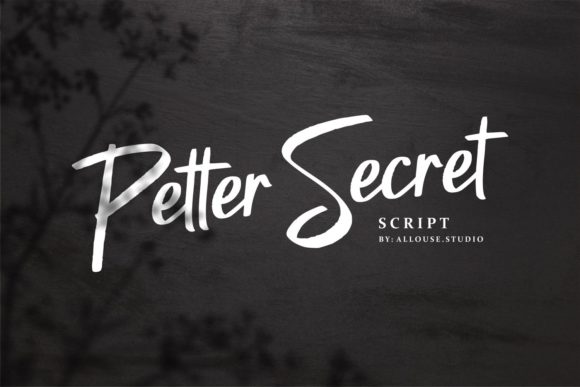 Petter Secret: A Sweet Script Font for Crafters