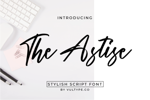 The Astise: A Luxurious Handwritten Font for Branding