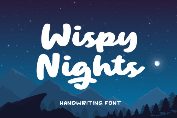 Wispy Night: A Bold Handwritten Typeface for Branding